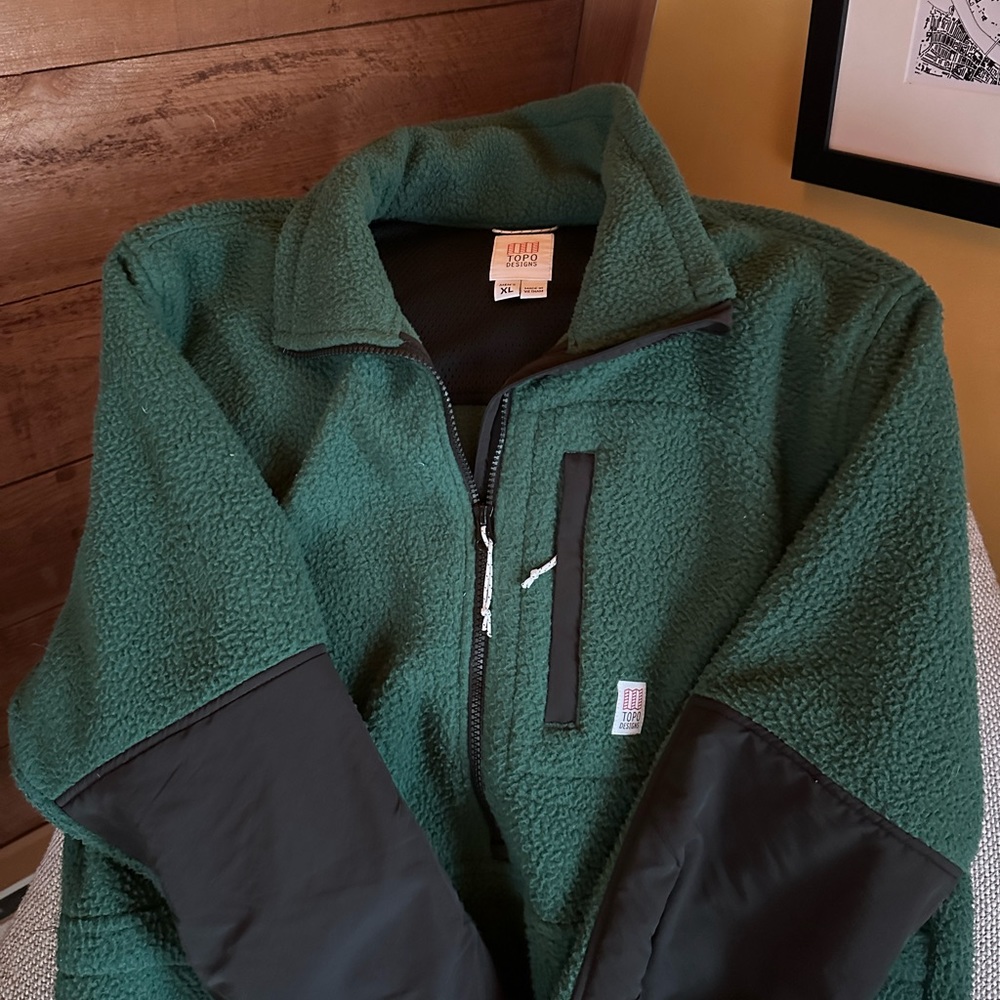 Topo Designs Mountain Fleece Pullover Men’s - Green